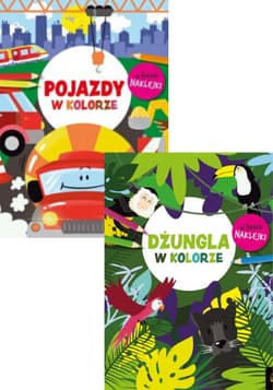 Pakiet kolorowanek w kolorze: Dżungla, Pojazdy