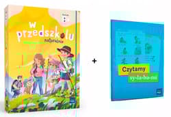 PAKIET Superpakiet W przedszkolu naturalnie. Poziom B+. Pakiet + Czytamy sylabami - Opracowanie Zbiorowe