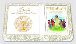 Pamiątka I Komunii Świętej Zestaw Pamiątka / Biblia / Torba prezentowa - Opracowanie Zbiorowe