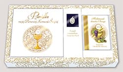 Pamiątka I Komunii Świętej Zestaw Pamiątka / Modlitewnik / Medalik - Opracowanie Zbiorowe