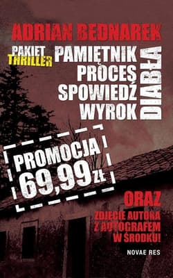 Pamiętnik diabła / Proces diabła / Spowiedź diabła / Wyrok diabła Pakiet  ze zdjęciem i autografem autora - Adrian Bednarek