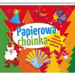 Papierowa choinka Ozdoby świąteczne do samodzielnego wykonania - Elżbieta Sekuła