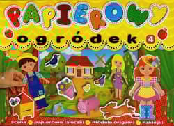 Papierowy ogródek 4 scena, papierowe laleczki, modele origami, naklejki