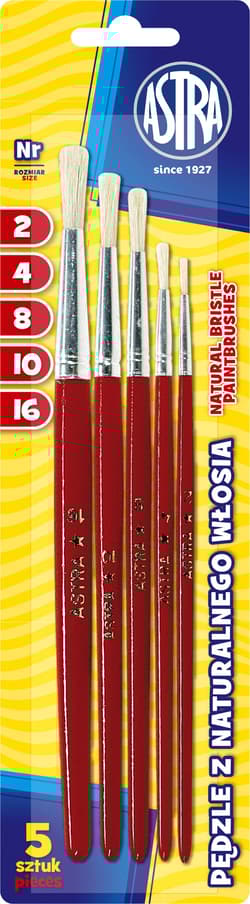 Pędzle natur.włos. 2/4/8/10/16