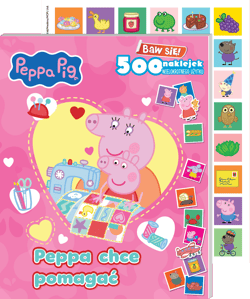 Peppa chce pomagać. Świnka Peppa. Baw się! 500 naklejek - Opracowanie Zbiorowe