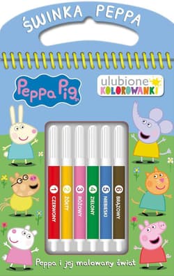 Peppa i jej malowany świat. Świnka Peppa. Ulubione kolorowanki - Opracowanie Zbiorowe