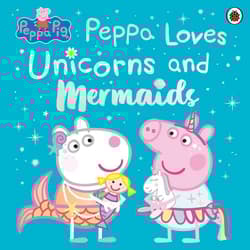 Peppa loves nnicorns and mermaids. Peppa Pig wer. angielska