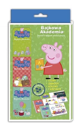 Peppa Pig Bajkowa Akademia Tom 1 Litery, zawody, kolory i kształty - Opracowanie Zbiorowe
