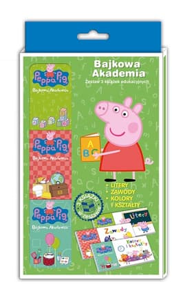 Peppa Pig Bajkowa Akademia Tom 1 Litery, zawody, kolory i kształty