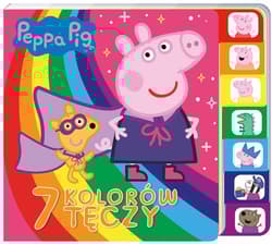 Peppa Pig Książka z registrami 7 kolorów tęczy - Opracowanie Zbiorowe
