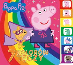 Peppa Pig Książka z registrami 7 kolorów tęczy