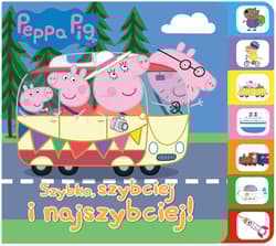 Peppa Pig Książka z registrami Szybko, szybciej, najszybciej! - null null