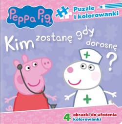 Peppa Pig Puzzle i kolorowanki Kim zostanę, gdy dorosnę?