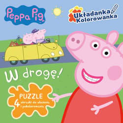 Peppa Pig Układanka - Kolorowanka W drogę.