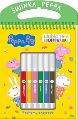 Peppa Pig. Ulubione kolorowanki cz. 2 Kochamy przyrodę