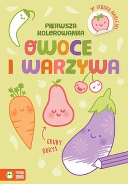 Pierwsza kolorowanka Gruby obrys Owoce i warzywa