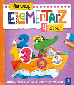 Pierwszy elementarz 4-latka Nauka zabawa wycinanki naklejki piosenki - Anna Podgórska