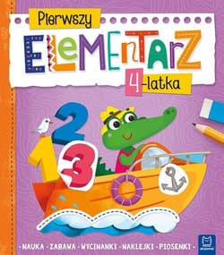 Pierwszy elementarz 4-latka Nauka zabawa wycinanki naklejki piosenki - Anna Podgórska