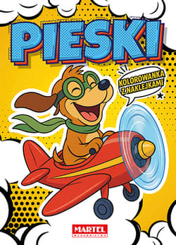 Pieski. Kolorowanka komiksowa z naklejkami