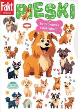 Pieski. Kolorowanka z naklejkami - Praca zbiorowa