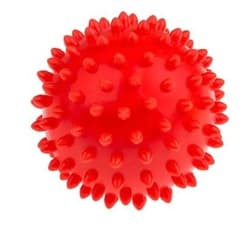 Piłka rehabilitacyjna czerwona 9cm