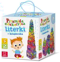 Piramida edukacyjna literki + książeczka - Opracowanie Zbiorowe