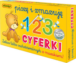 Galeria - zdjęcie nr. 2 - Piszę i zmazuję Cyferki Zestaw tablic suchościeralnych z mazakiem!