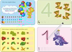 Piszę i zmazuję Cyferki Zestaw tablic suchościeralnych z mazakiem!