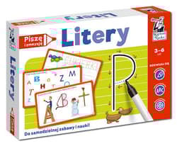 Piszę i zmazuję Litery Kapitan Nauka 3-6 lat