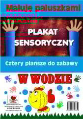 Plakaty sensoryczne. Maluję paluszkami. W wodzie