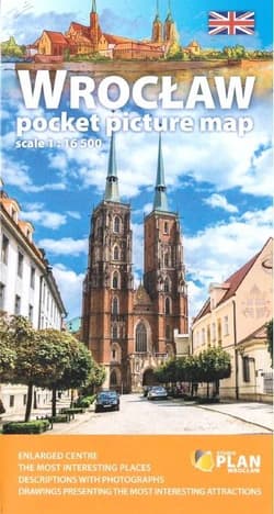 Plan kieszonkowy rys.-Wrocław w.angielska 1:16 500 - Praca zbiorowa