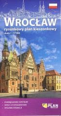Plan kieszonkowy rysunkowy - Wrocław 1:17 000 - Praca zbiorowa