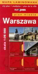 Plan Miasta EuroPilot. Warszawa laminat - Praca zbiorowa