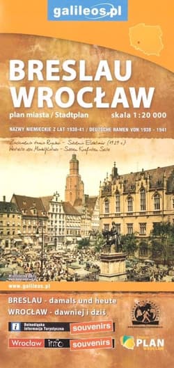 Plan miasta - Wrocław Breslau - Praca zbiorowa