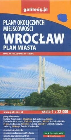 Plan miasta - Wrocław i okolice 1:22 000
