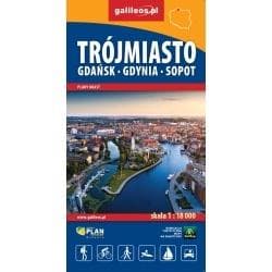 Plan Trójmiasto - Gdańsk - Gdynia - Sopot 1:17 000 - Praca zbiorowa