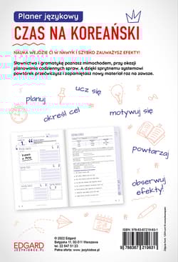 Galeria - zdjęcie nr. 2 - Planer językowy. Czas na koreański. Poziom A1-B1