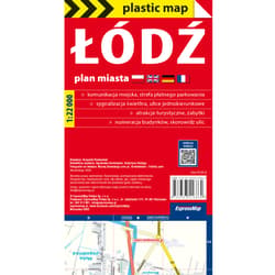 Galeria - zdjęcie nr. 2 - Plastic map Łódź 1:22 000 plan miasta