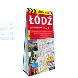 Plastic map Łódź 1:22 000 plan miasta - Praca zbiorowa