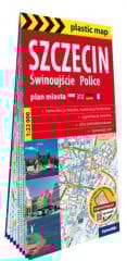 Plastic map Szczecin, Świnoujście, Police w.2025 - Praca zbiorowa