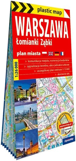 Plastic map Warszawa, Łomianki, Ząbki mapa lam - Praca zbiorowa