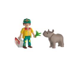 Galeria - zdjęcie nr. 2 - Playmobil DuoPack Strażnik leśny z nosorożcem 72025