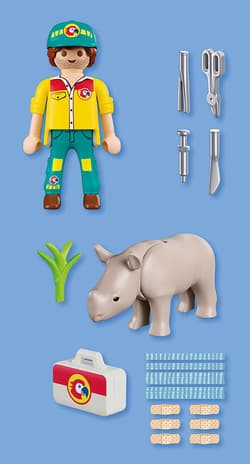 Galeria - zdjęcie nr. 2 - Playmobil DuoPack Strażnik leśny z nosorożcem 72025