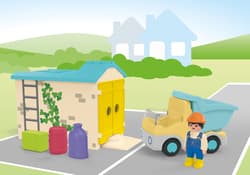 Galeria - zdjęcie nr. 2 - Playmobil JUNIOR Ciężarówka z garażem z funkcją sortera 71686