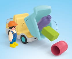 Galeria - zdjęcie nr. 3 - Playmobil JUNIOR Ciężarówka z garażem z funkcją sortera 71686