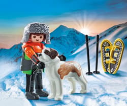 Galeria - zdjęcie nr. 2 - Playmobil Narciarz z bernardynem 71741