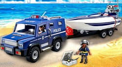 Galeria - zdjęcie nr. 5 - Playmobil Pojazd terenowy policji z motorówką 5187