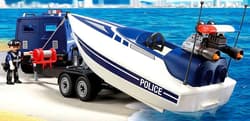Galeria - zdjęcie nr. 4 - Playmobil Pojazd terenowy policji z motorówką 5187