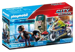 Playmobil Policyjny motor Pościg za przestępcą 70572