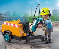 Galeria - zdjęcie nr. 3 - Playmobil Pracownik budowlany z młotem pneumatycznym 71752